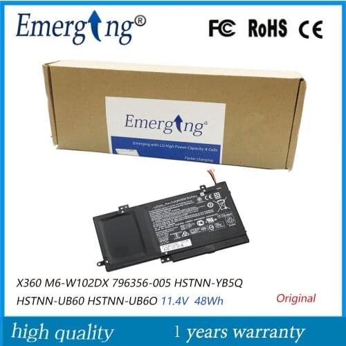 11.4V 48WH Original New Laptop Battery LE03XL for HP ENVY X360 M6-W102DX 796356-005 HSTNN-YB5Q HSTNN-UB60 HSTNN-UB6O YB5Q