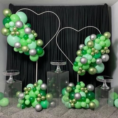 1Set Heart Shape Balloon Stand Arch Frame Balloons Hoop Holder Column Wedding Party Valentines Day Decor Backdrop Accessories