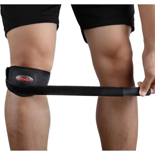 1 PCS Adjustable Patella Belt Knee Strap Protector Guard Support Pad Gym Fitness Sports Knee Brace Support Black Kneepads
