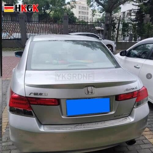 For HONDA Accord 8th Spoiler 2008 2009 2010 2011 2012 2013 High Quality ABS Material Car Rear Wing Primer Color Rear Spoiler