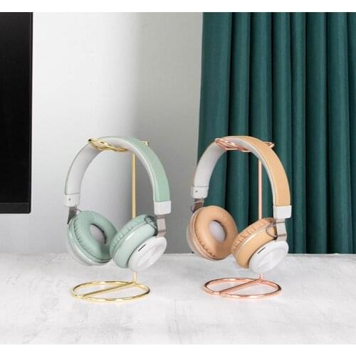 Universal Metal Headphone Stand Creative Display For Bracket For Headset Simple Holder Hang Non-slip Space Saving Support Rack