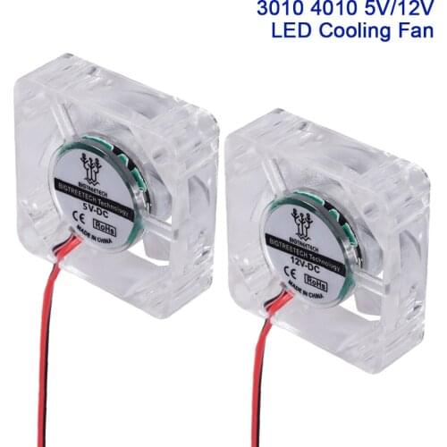 BIGTREETECH Cooling Fan LED Light PC Computer 3010 4010 5V 12V Case Fan Controller 2Pin Ultra Bearing Heatsink 3D Printer Parts
