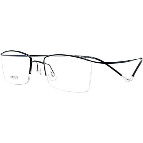 Viodream Brand frames Ultralight Super Half frame Elastic Pure Titanium optical myopia read Glasses frames Oculos Opticos 10017