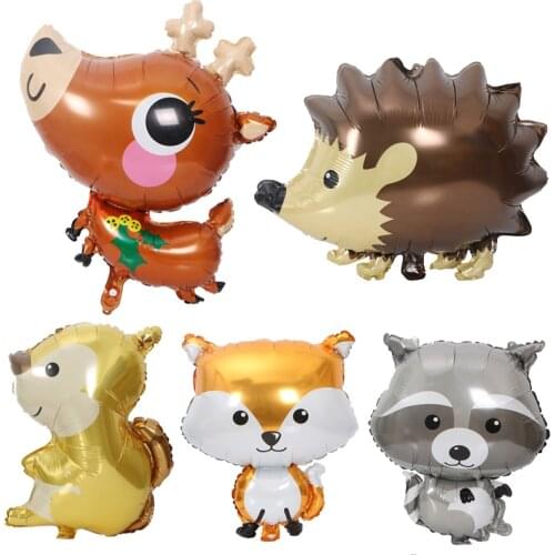 Animal balloon children cartoon toy hydrogen balloon forest animal theme birthday party decoration aluminum foil balloon