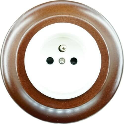 Flush Mounted Porcelain French Style Socket Electrical Wall Socket Oulet 240V,16A