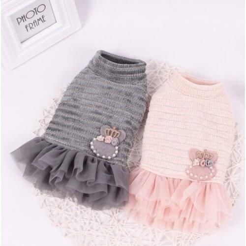 Pets Winter Products Clothes Supplies Warm Cute Dresses For Small Puppy Chihuahua Teddy And Big Dogs Cats Vest