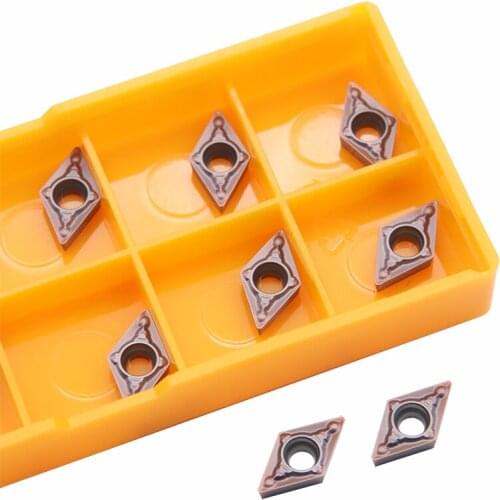 10PCS DCMT070204 MV VP15TF Internal Turning Tool Carbide Inserts Cutting CNC Lathe Tools DCMT 070204 Lathe Cutter Tool