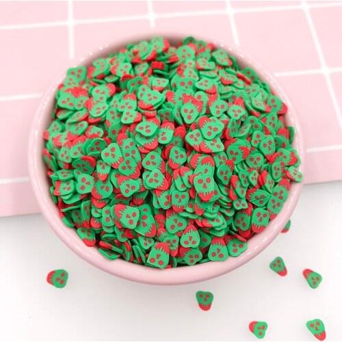 100g/bag 3D Nail Art Grimace Slices Polymer Hot Soft Clay Sprinkles for DIY Crafts Slime Making Nail Stickers Phone Deco