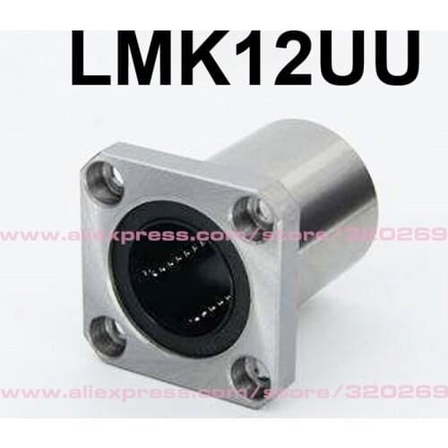 12MM LMK12UU Flange Linear Motion Bearing Bush For 3D Printer
