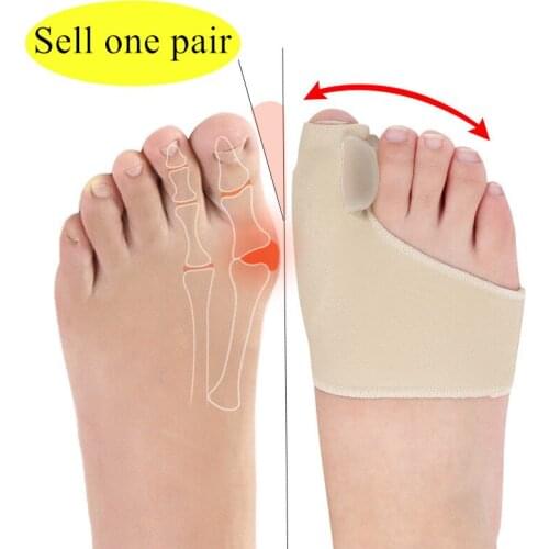 2Pcs=1Pair Toe Corrector Orthotics Feet Foot Care Bone Thumb Adjuster Correction Soft Pedicure Socks Bunion Straightener