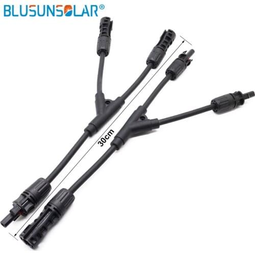 20 Pair 1500V SOLAR PV 2 to1 Y Branch Connector approval standard with 6mm2 solar cable For Solar pv System