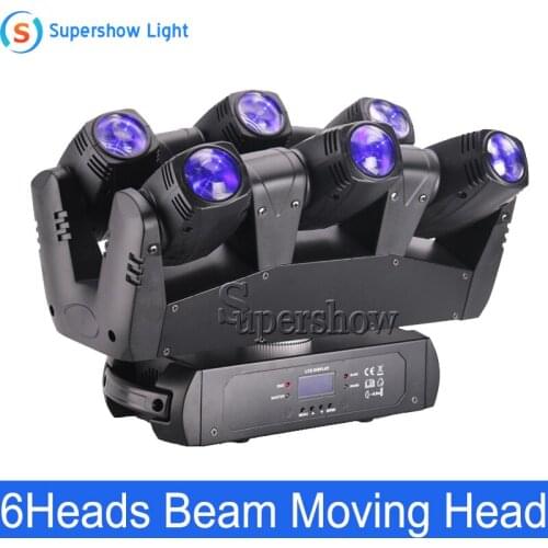 New Disco Lighting RGBW Led 6 Heads Beam Moving Head LED Stage Light For DJ Event Lighting