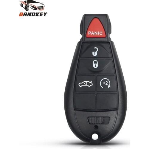 Dandkey 3/4/5/6/7 Buttons Remote Smart Car Key Shell For Chrysler Town & Country Jeep Grand Cherokee Dodge Magnum Durango Case
