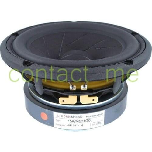 Scanspeak 4 ohm 15W/4531G00 5.5-inch fever bass speaker, frequency response 40Hz, Sensitivity 87dB, DC resistance 3.4ohms