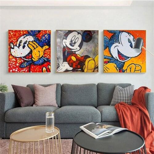 Diy 5d Diamond Painting Disney Cross Stitch Kits Diamond Embroidery Full Mosaic Home Decor Mickey Donald Duck Cuadros