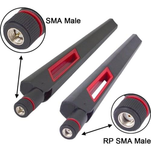 Dual Band WIFI Antenna 2.4GHz 5GHz 5.8Ghz Gain 10dbi Antenna SMA/RP SMA Connector WLAN Router Antenne Booster