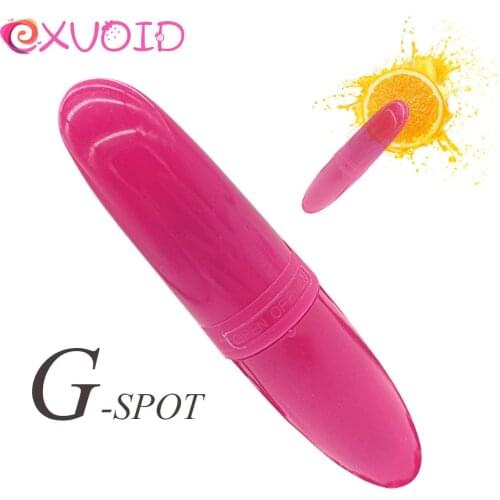 EXVOID Lipstick Vibrator G Point Orgasm Clitoris Stimulate Waterproof Portable Bullet Vibrator Massager Adult Sex Toys for Women