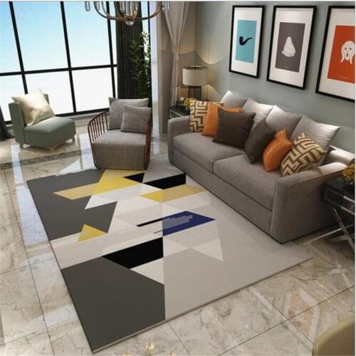 Geometric Creative Carpet For living Room Bedroom Kid Room Delicate Thicker Large Rug For Kid Play Meeting Room Home Floor Mat