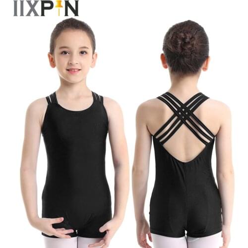 Gymnastics Leotard for Girls Ballet Dance Costumes Kids ballerina Dress Sleeveless Strappy Ballet Dance Leotards kids costume