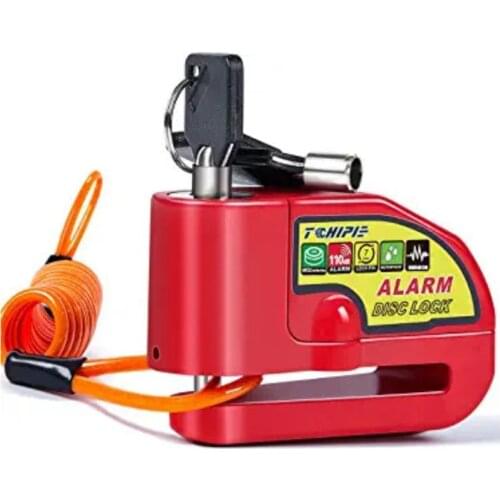 Mountain Bike Motorcycle Scooter Disc Brake Lock Motor Bicycle Anti-theft Wheel Disc Brake Lock waterproof Security Alarm Protec