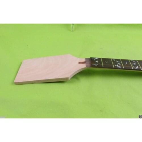 Mahogany electric guitar neck replacement Rosewood Fretboard 24 fret Vine Inlay