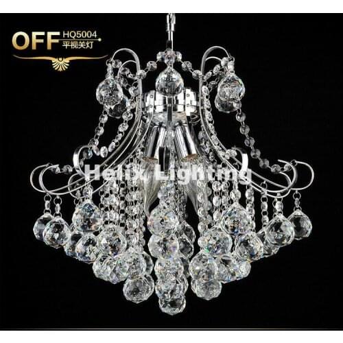Modern Chrome D30cm LED Crystal Chandelier Lighting Top Luxury E14 LED Chandelier Lighting Factory Direct Selling Free Shipping