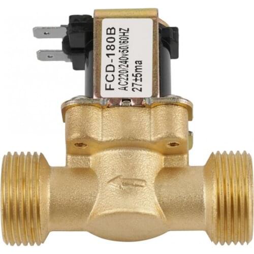 Valve G3/4 2 Way Water Inlet N/C Normal Electric Solenoid Valve AC 220/240V FCD-180B Solenoid Valve