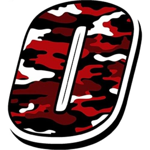 Classic Design Car Styling RACING NUMBERS VINYL CAMOUFLAGE RED CAR STICKERS MOTOCROSS AUTO BIKE ATV Protector Decal Kk13*10cm