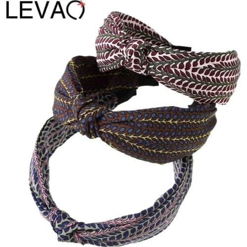 LEVAO Fabric Knot Headbands for Women Simple Cloth Girls Hairband Women Hair Accessories Hair Band 2021
