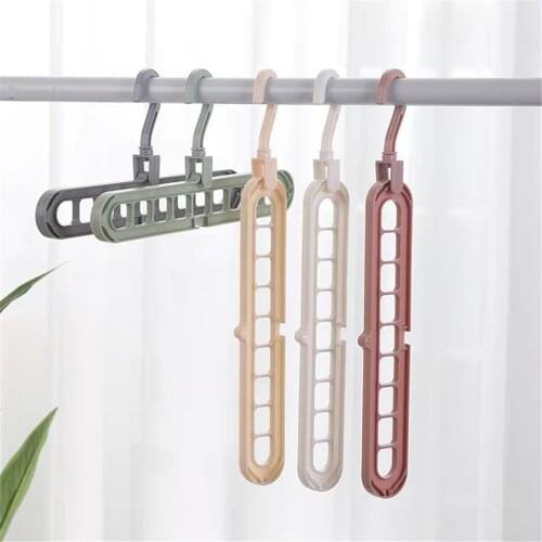 Clothes Hanger Racks Multi-port Support Circle Clothes Drying Multifunction Plastic Scarf Clothes Hanger Hangers Storage Rack