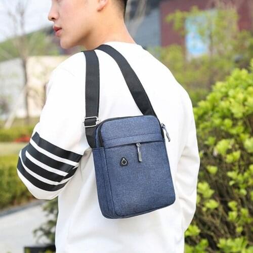 Mens Messenger Bag Crossbody Shoulder Bags Men Small Sling Pack For Work Business Waterproof Oxford Packs Travel Satchel Purse