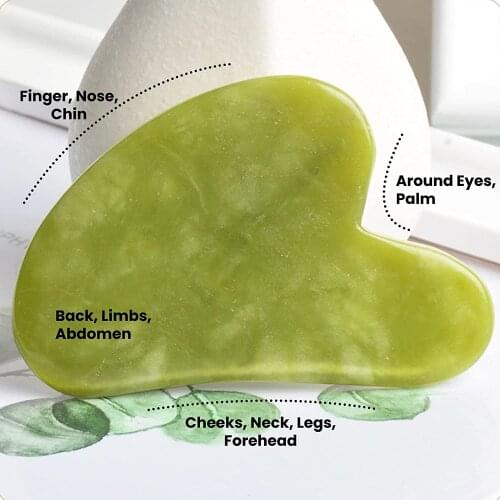 Natural Face Massager Gua Sha Jade Roller Face Massage Tool Set Face For Massager Guasha Facial Neck Skin Beauty Care Set