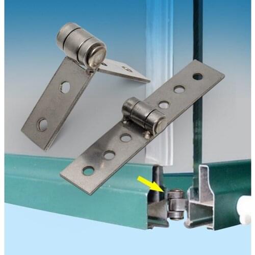 1PC Stainless Steel Hinge Nothing Frame Window Parts Thicken welding 200-270 degree Shaft open Balcony glass door Hardware