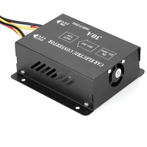 Durable Multifunction Car Truck 30A/40A 360W DC 24V To 12V Powers Converter Electric Voltage Reducer Step-Down Transformer