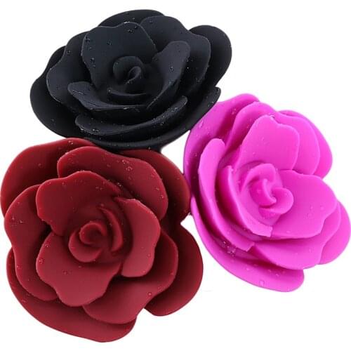 Rose Silicone Butt Plug Adult SM Sex Toys Couple Flirting Supplies Flower-Shaped Anal Dilator G-spot Stimulation Sexy Anal Plugs
