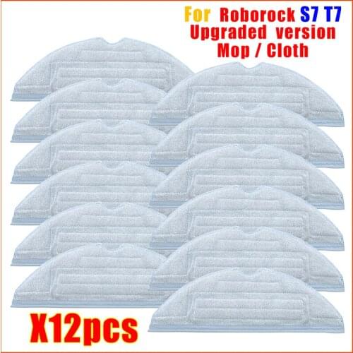 Replacement Mops Rag Cloths Accessories Spare Parts Kits For Xiaomi Roborock T7 T7plus S7 Robot Vacuum Cleaner Sweeper Mop Rags