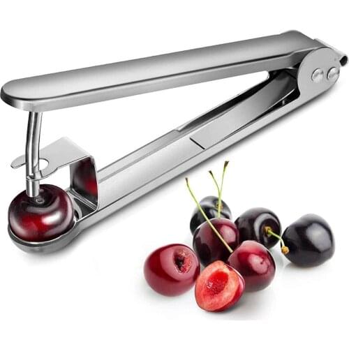 Heavy Duty Stainless Steel Cherry Core Remover Fruit Olive Seed Pitter Pit Removing Tool For Picnic Portable Kitchen Utensils