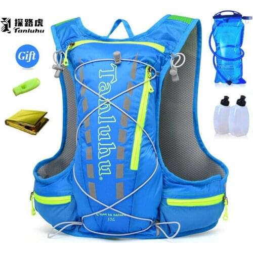 TANLUHU 15L cycling running backpack male female ultra light breathable cycling cross country marathon water bag backpack 450g