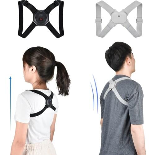 Intelligent Posture Corrector Vibration Back Belt Support Adjustable Smart Corset Spine Shoulder Belt for Adult Kids Back Brace
