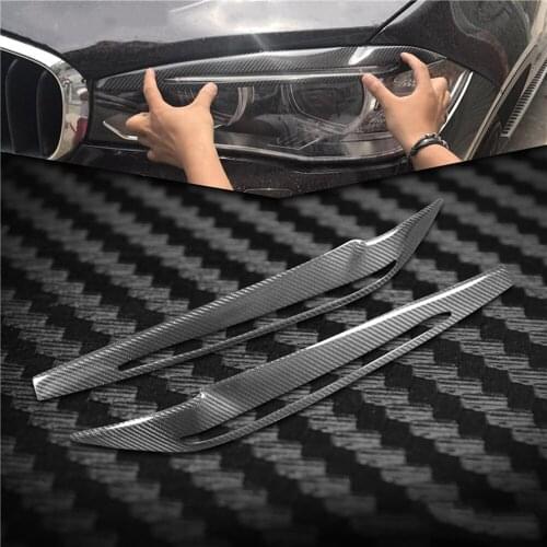 2 Pcs New for BMW X5M X6M F15 F16 F85 F86 14-18 models carbon fiber protection lamp eyebrow