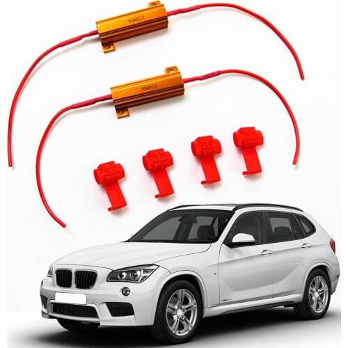 1 Pair 50W 8ohm Steering lamp resistance Turn Signal Load Resistors LED Fast Flash Accessor Load Indicator for Signal Lamp