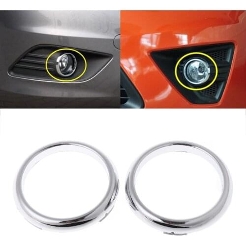 1 Pair ABS Chrome Front Fog Light Lamp Cover Trim For Ford Focus 09-12