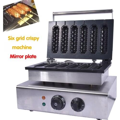 1PC FY-119-2 Commercial Use Electric Corn Dog Waffle Maker_lolly Hot Dog Waffle Maker Machine Non-Stick Cooking Surface 220V