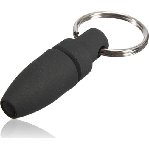 Portable Cigar Punch Cutter Accessories With Key Ring Pull Hole Cool Cigar Punch Rubber Clip Portable Gadget Tools 1pc