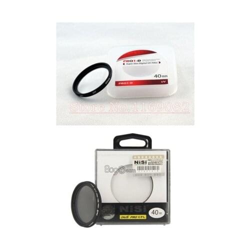 2 in 1 NiSi 40mm Slim Circular Polarising CPL Filter + 40MM UV Filter Lens Protector For Fujifilm Fuji X10 X20