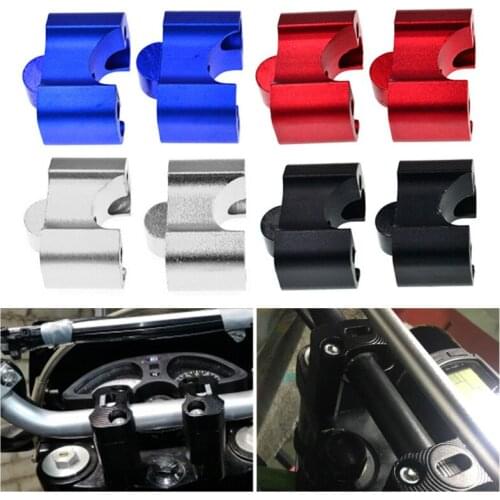 2 Pcs Motorcycle Handlebar Adapter CNC 22mm 28mm Motorcycle Clamps Handlebar Risers Adapter for 7/8 1-1/8 Pit Dirt Motorbike
