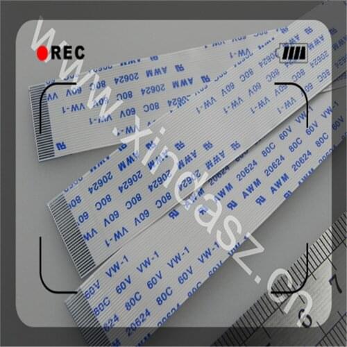 Free Shipping AWM 20624 80C 60V VW-1 0.5mm 30pin 100mm length A type male connector FFC Ribbon Cable 10pcs/lot