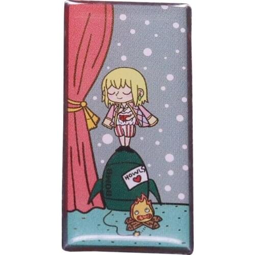 Studio Ghibli - Howls Moving Castle Enamel Pin Bomb Picture Brooch Howl Ate My Heart