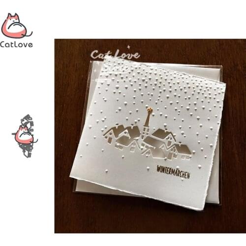Village Country House Metal Cutting Dies Scrapbooking Stencil Die Cuts Card Making Decorative Craft Embossing New Dies For 2019