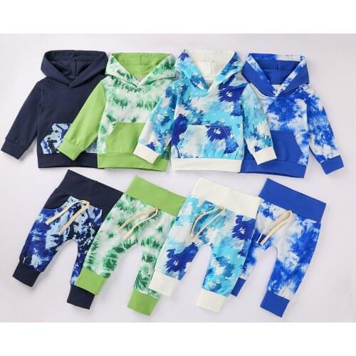 AliExpress Hot Selling Childrenswear Autumn and Winter CHILDRENS Suit Baby Set Joint Hoodie Piece BOYS Suit